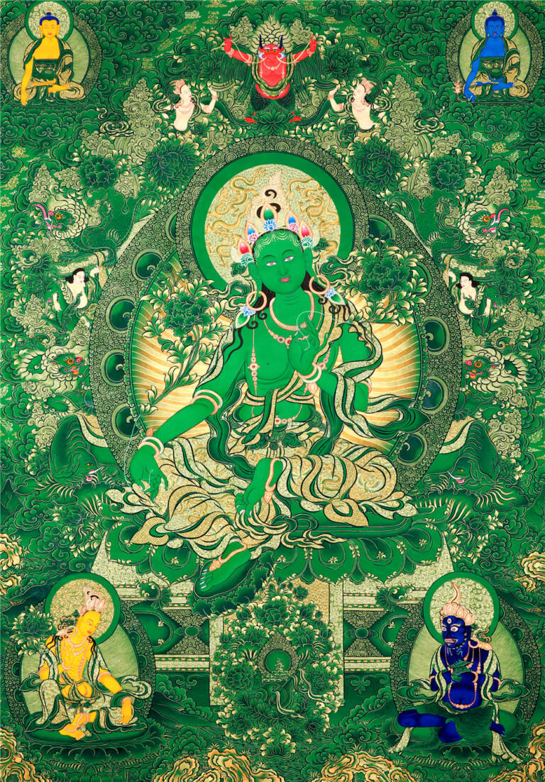 绿度母 - Thangka World