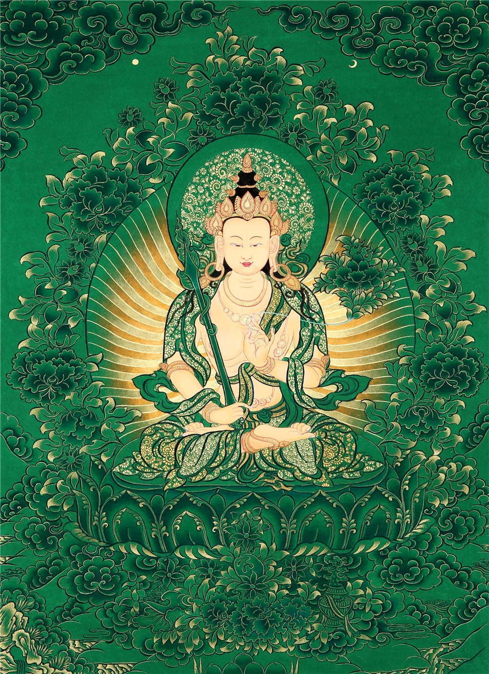 虚空藏菩萨 - Thangka World